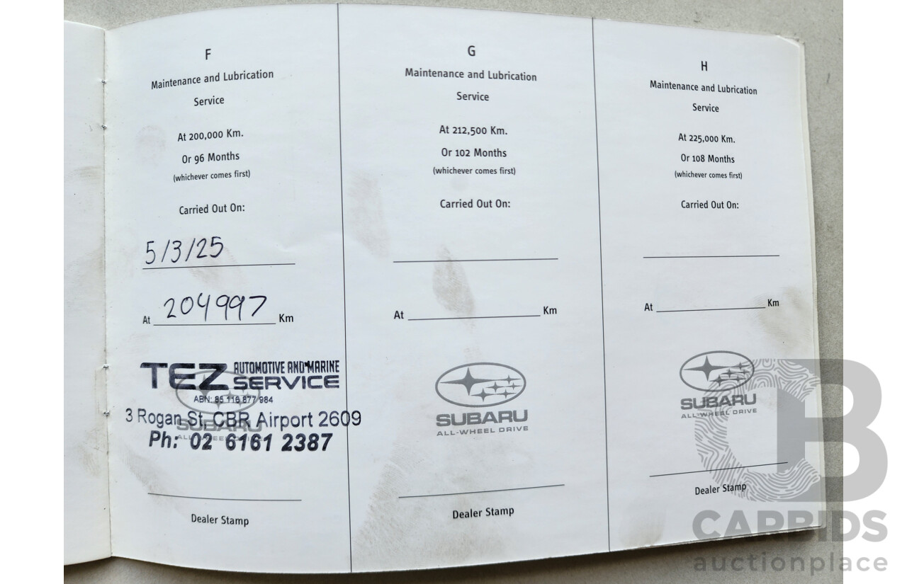 4/2008 Subaru Forester XS Premium MY09 4d Wagon Blue 2.5L