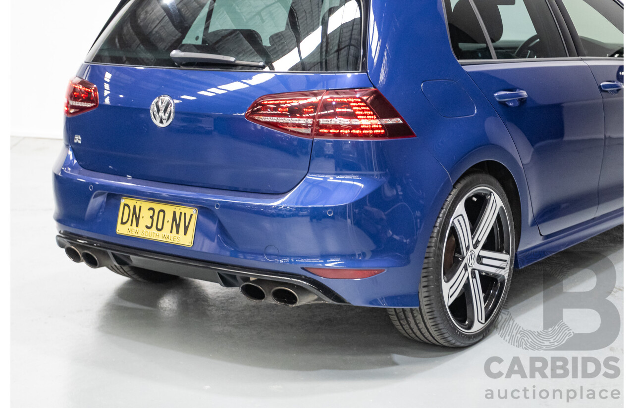 4/2016 Volkswagen Golf R (AWD) AU MY16 5D Hatchback Lapiz Blue Metallic Turbo 2.0L