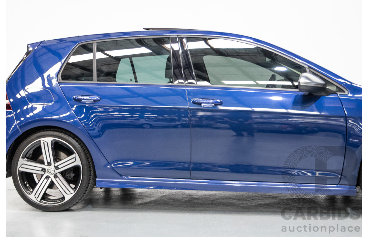 4/2016 Volkswagen Golf R (AWD) AU MY16 5D Hatchback Lapiz Blue Metallic Turbo 2.0L