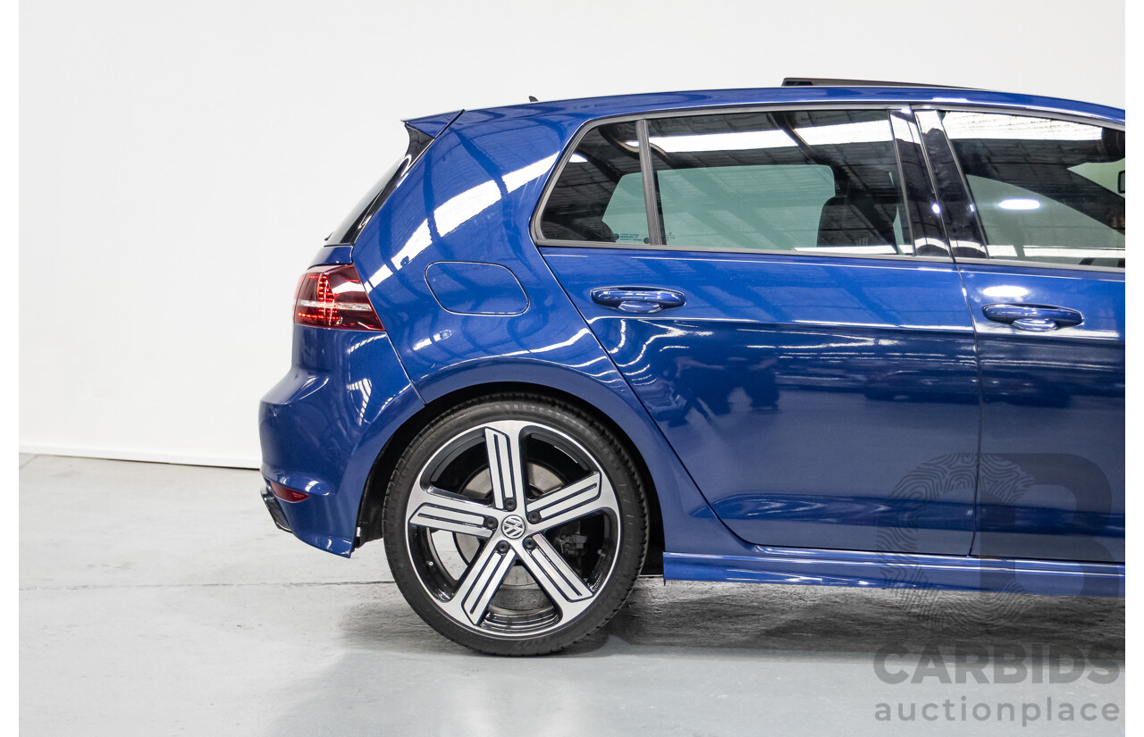 4/2016 Volkswagen Golf R (AWD) AU MY16 5D Hatchback Lapiz Blue Metallic Turbo 2.0L
