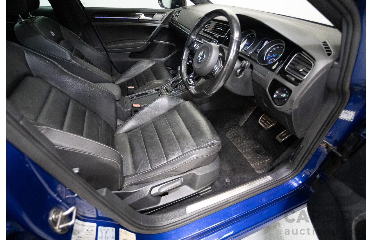 4/2016 Volkswagen Golf R (AWD) AU MY16 5D Hatchback Lapiz Blue Metallic Turbo 2.0L