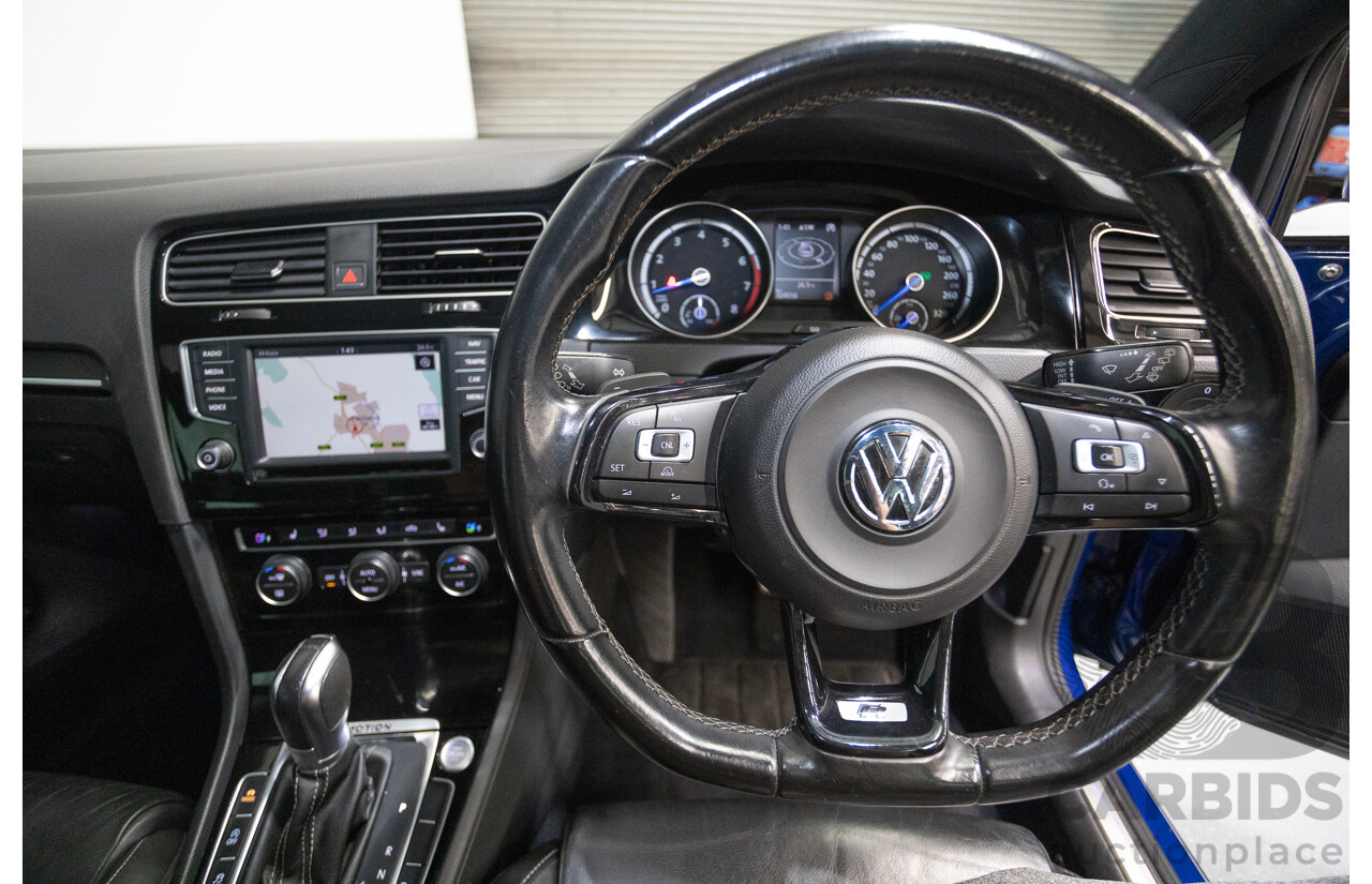 4/2016 Volkswagen Golf R (AWD) AU MY16 5D Hatchback Lapiz Blue Metallic Turbo 2.0L
