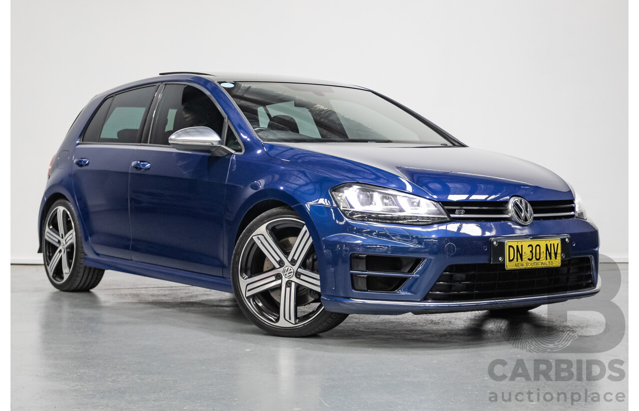 4/2016 Volkswagen Golf R (AWD) AU MY16 5D Hatchback Lapiz Blue Metallic Turbo 2.0L