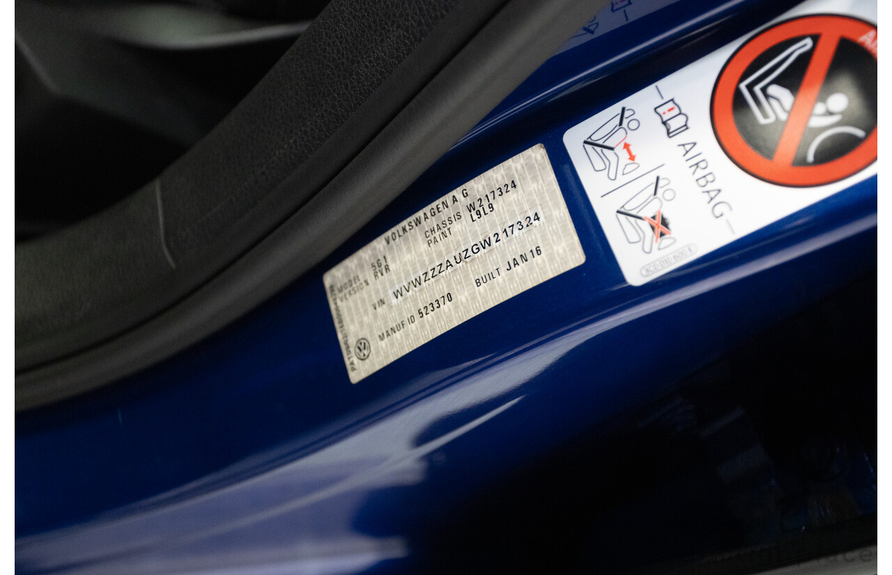 4/2016 Volkswagen Golf R (AWD) AU MY16 5D Hatchback Lapiz Blue Metallic Turbo 2.0L