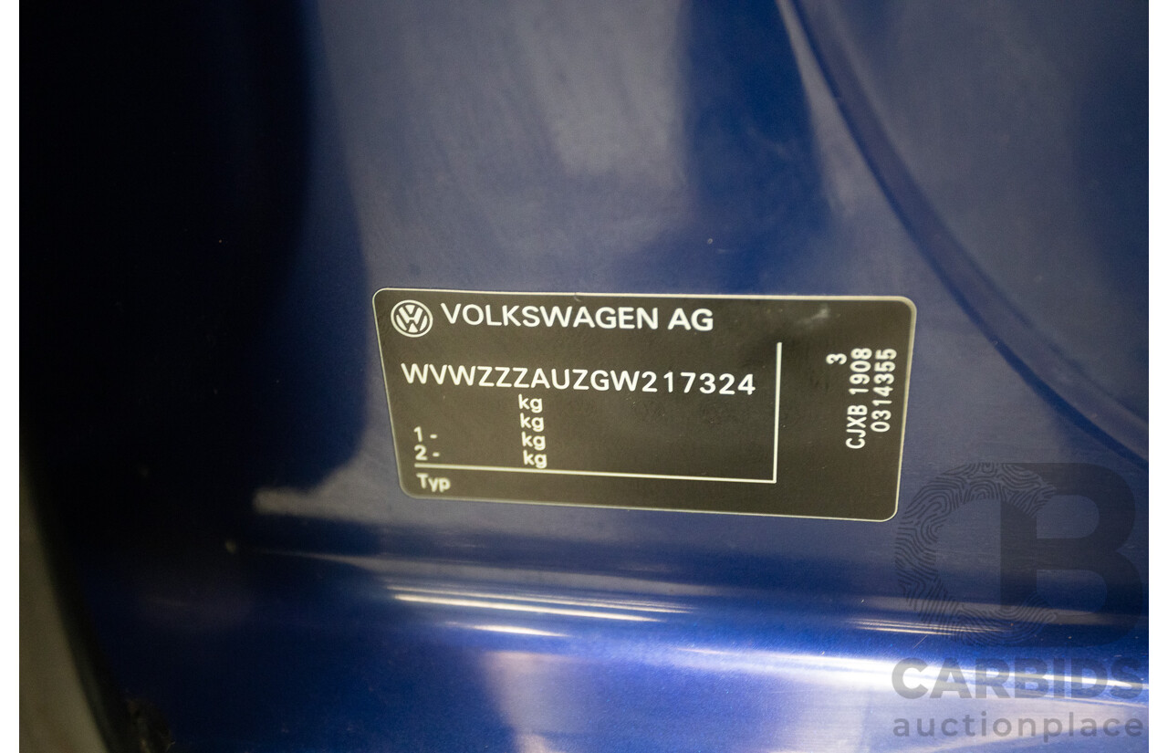 4/2016 Volkswagen Golf R (AWD) AU MY16 5D Hatchback Lapiz Blue Metallic Turbo 2.0L