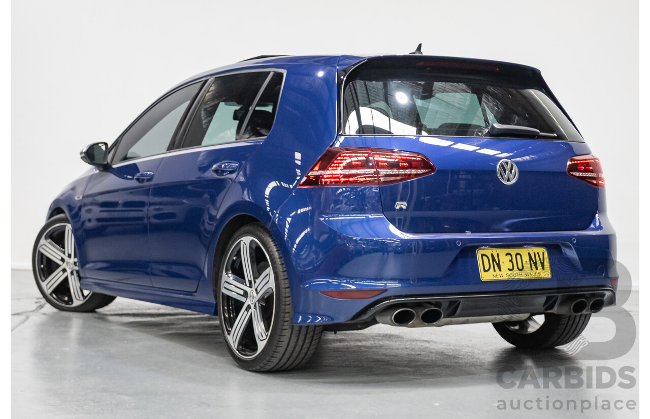 4/2016 Volkswagen Golf R (AWD) AU MY16 5D Hatchback Lapiz Blue Metallic Turbo 2.0L