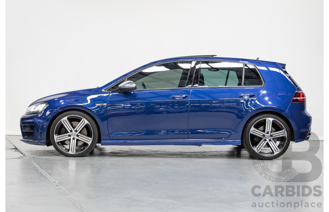 4/2016 Volkswagen Golf R (AWD) AU MY16 5D Hatchback Lapiz Blue Metallic Turbo 2.0L
