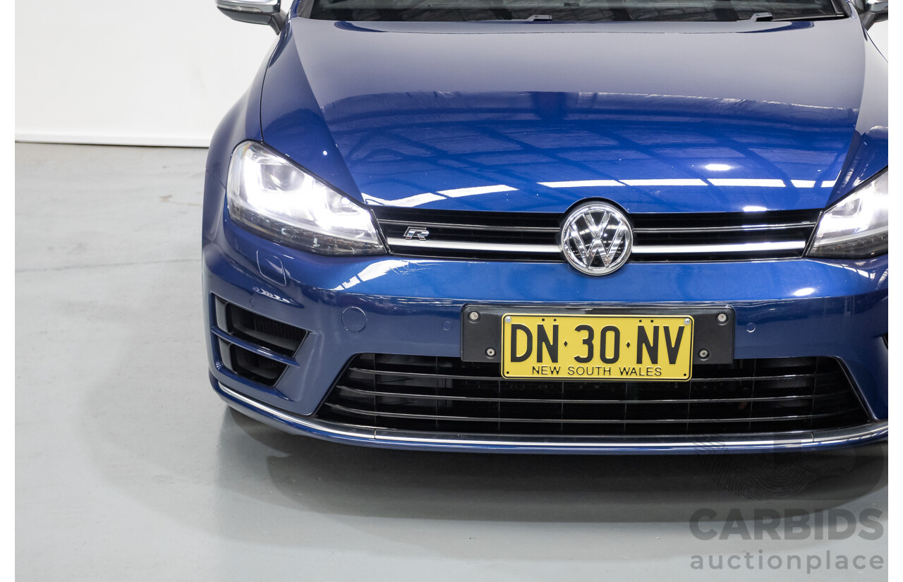 4/2016 Volkswagen Golf R (AWD) AU MY16 5D Hatchback Lapiz Blue Metallic Turbo 2.0L