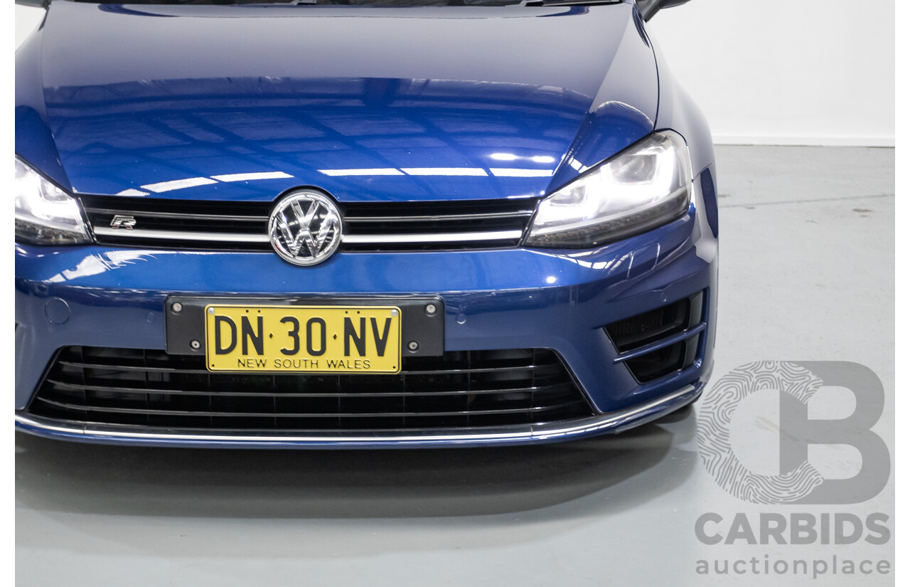 4/2016 Volkswagen Golf R (AWD) AU MY16 5D Hatchback Lapiz Blue Metallic Turbo 2.0L