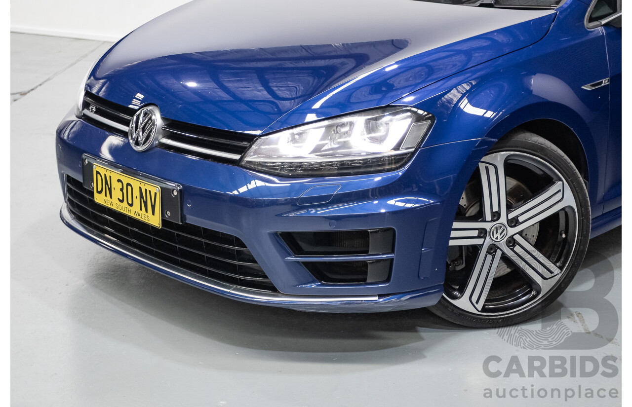 4/2016 Volkswagen Golf R (AWD) AU MY16 5D Hatchback Lapiz Blue Metallic Turbo 2.0L