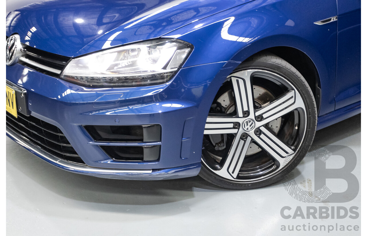 4/2016 Volkswagen Golf R (AWD) AU MY16 5D Hatchback Lapiz Blue Metallic Turbo 2.0L