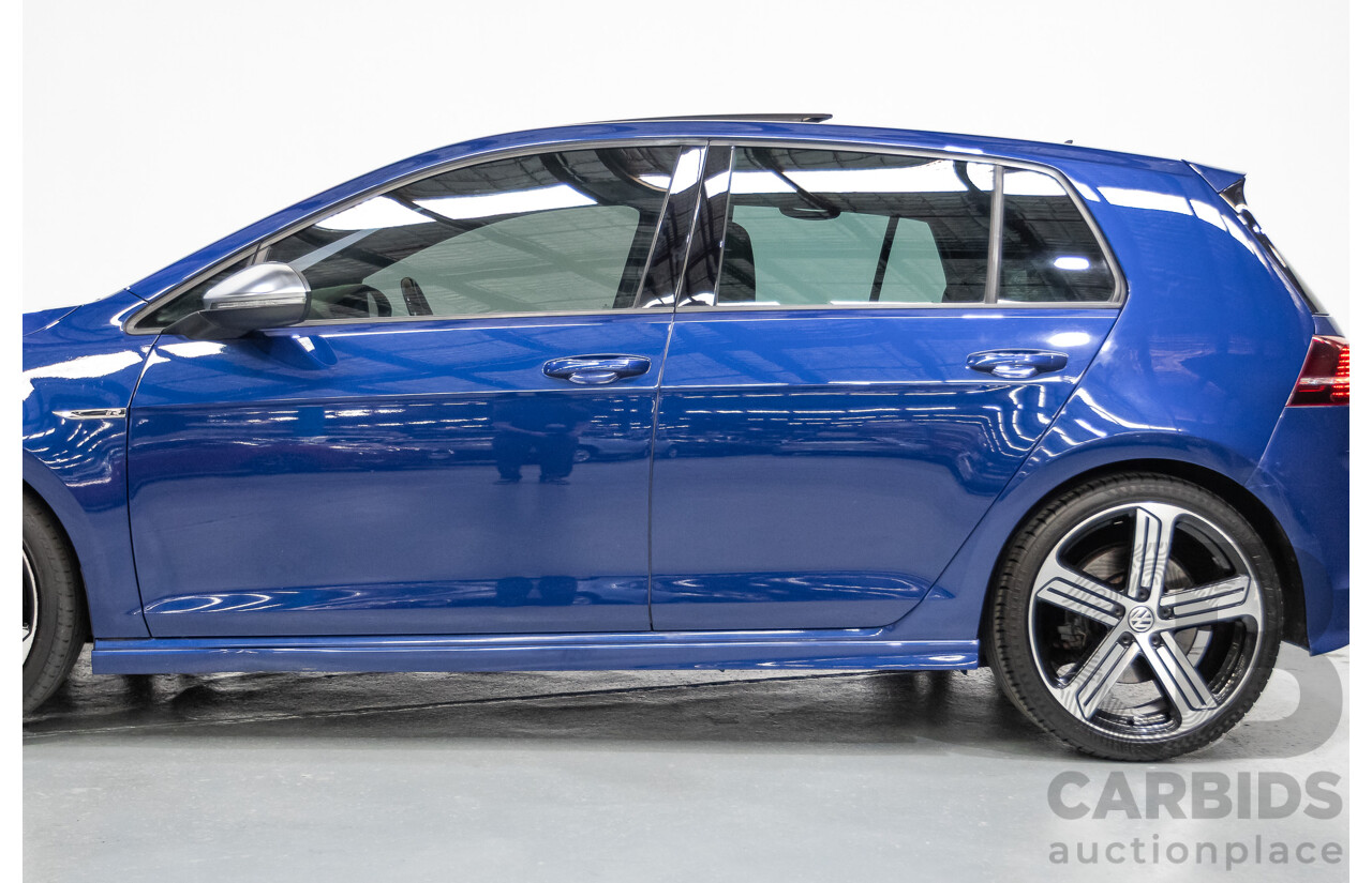 4/2016 Volkswagen Golf R (AWD) AU MY16 5D Hatchback Lapiz Blue Metallic Turbo 2.0L
