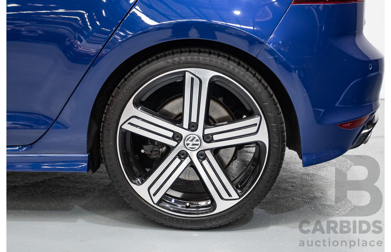 4/2016 Volkswagen Golf R (AWD) AU MY16 5D Hatchback Lapiz Blue Metallic Turbo 2.0L