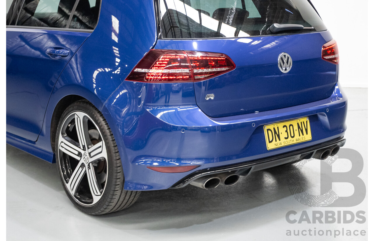4/2016 Volkswagen Golf R (AWD) AU MY16 5D Hatchback Lapiz Blue Metallic Turbo 2.0L