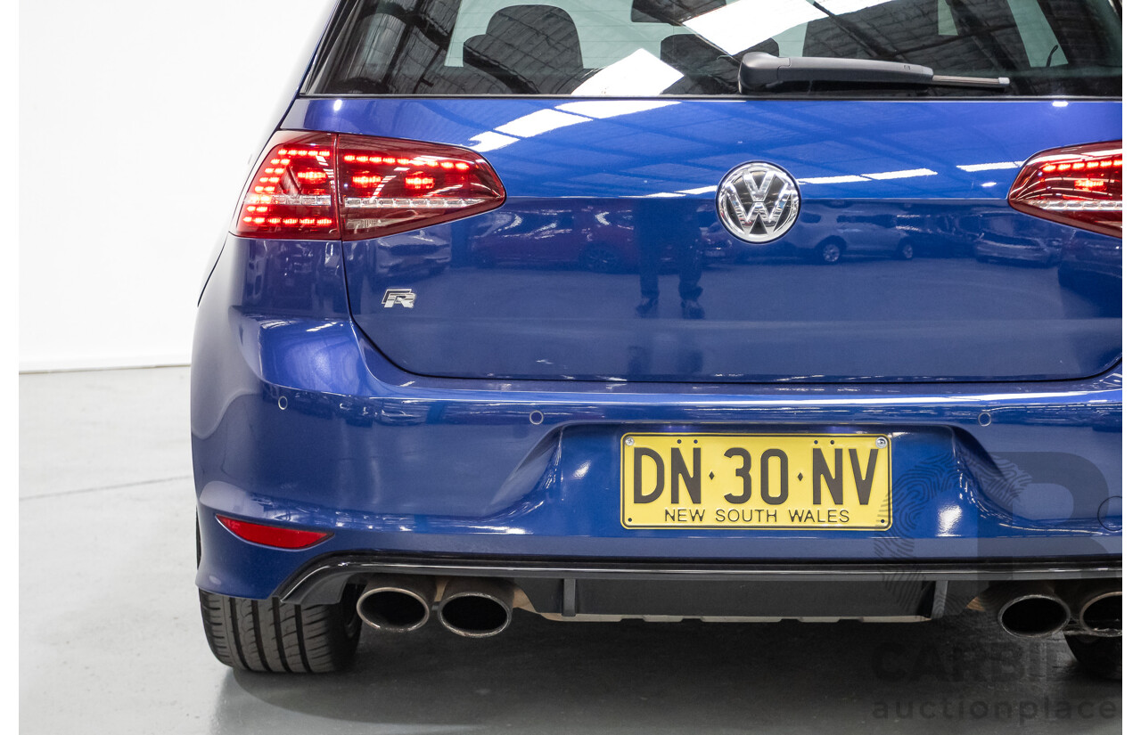 4/2016 Volkswagen Golf R (AWD) AU MY16 5D Hatchback Lapiz Blue Metallic Turbo 2.0L
