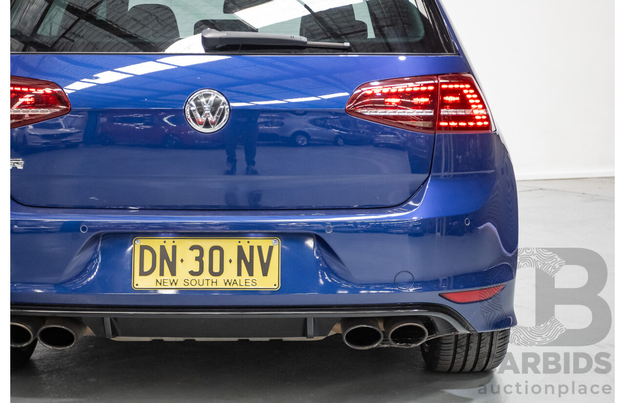 4/2016 Volkswagen Golf R (AWD) AU MY16 5D Hatchback Lapiz Blue Metallic Turbo 2.0L