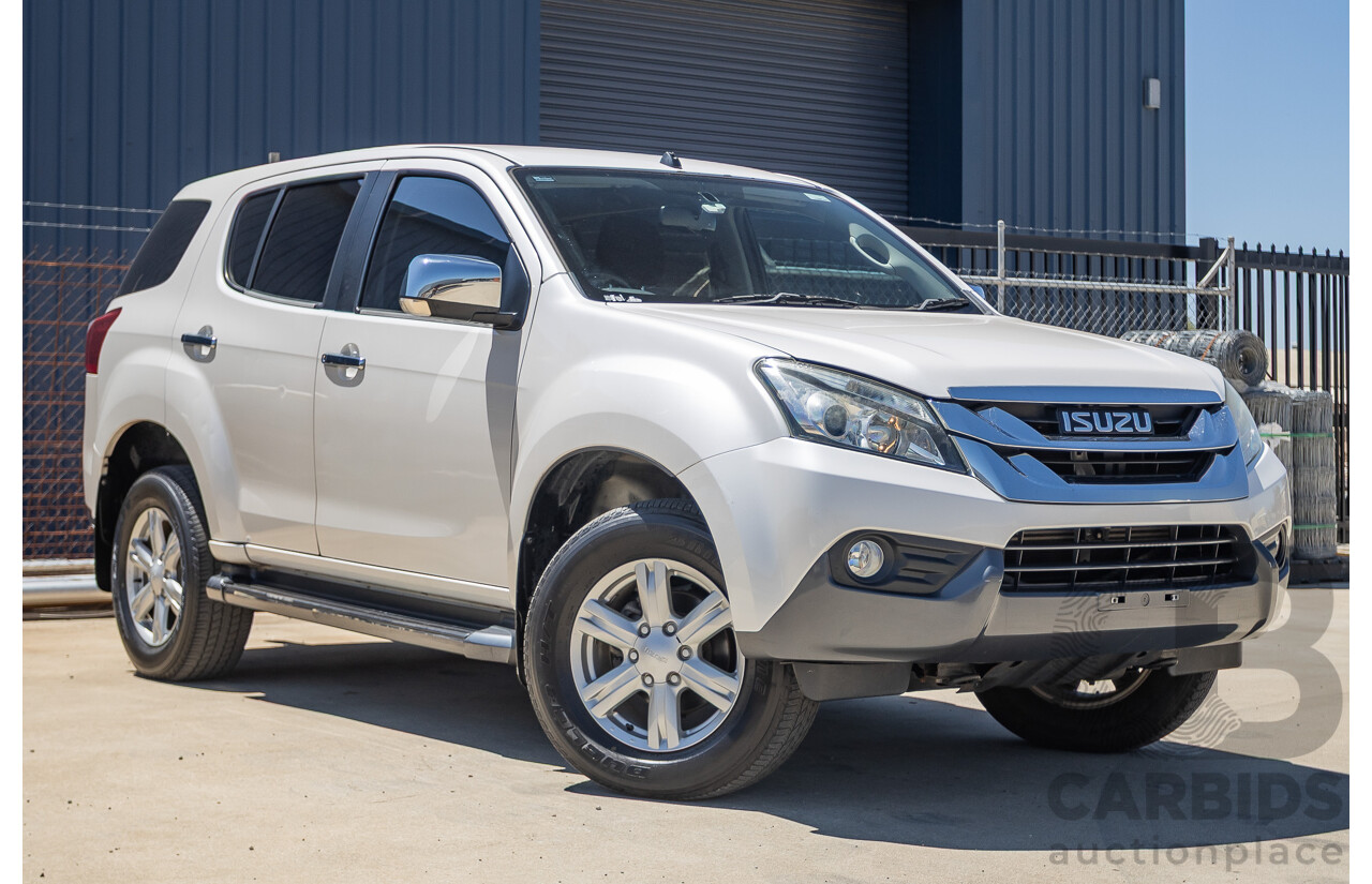 09/2015 Isuzu MU-X LS-U (4x4) UC MY15 4D Wagon Silky White Pearl Turbo Diesel 3.0L - 7 Seats