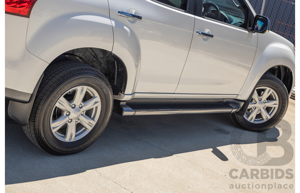 09/2015 Isuzu MU-X LS-U (4x4) UC MY15 4D Wagon Silky White Pearl Turbo Diesel 3.0L - 7 Seats