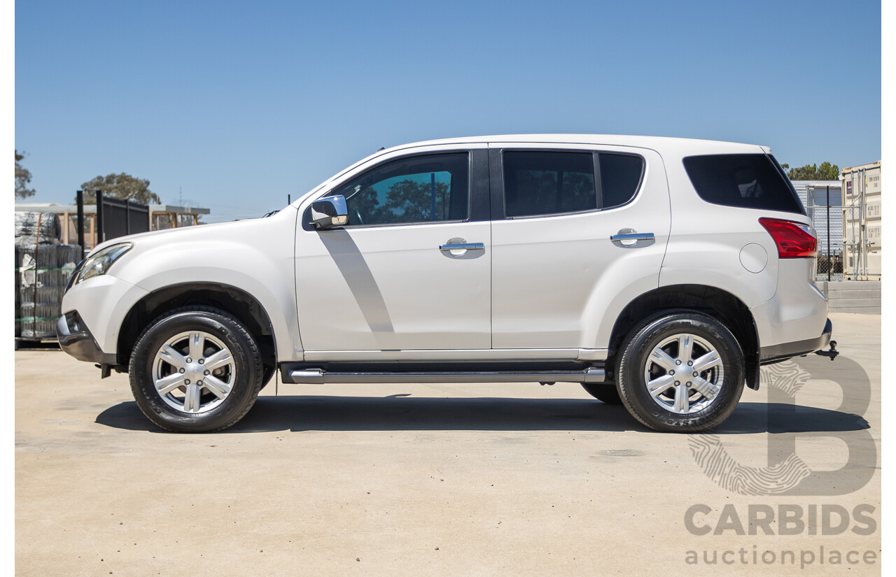09/2015 Isuzu MU-X LS-U (4x4) UC MY15 4D Wagon Silky White Pearl Turbo Diesel 3.0L - 7 Seats