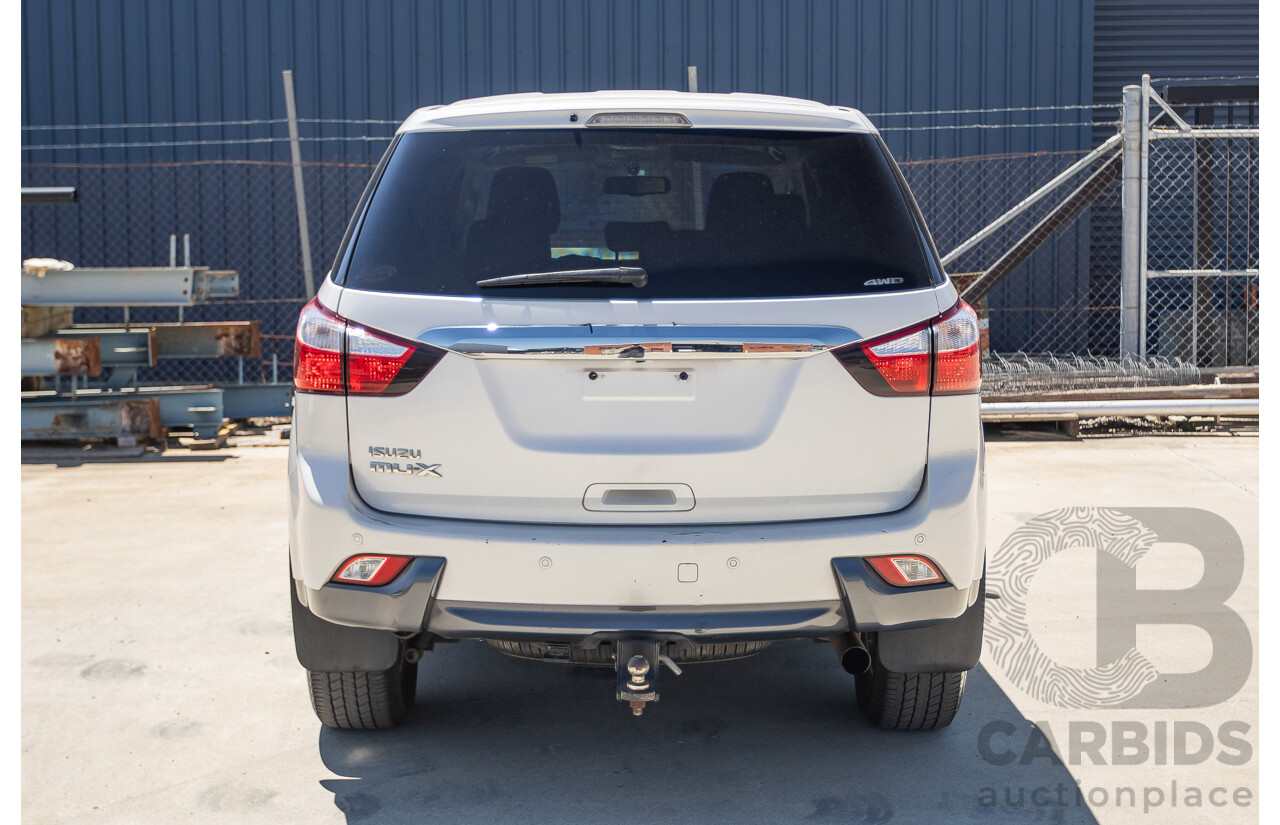 09/2015 Isuzu MU-X LS-U (4x4) UC MY15 4D Wagon Silky White Pearl Turbo Diesel 3.0L - 7 Seats