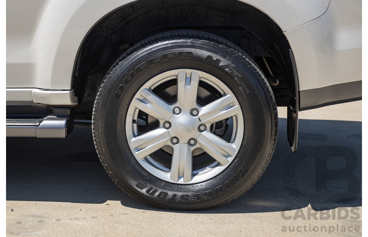 09/2015 Isuzu MU-X LS-U (4x4) UC MY15 4D Wagon Silky White Pearl Turbo Diesel 3.0L - 7 Seats