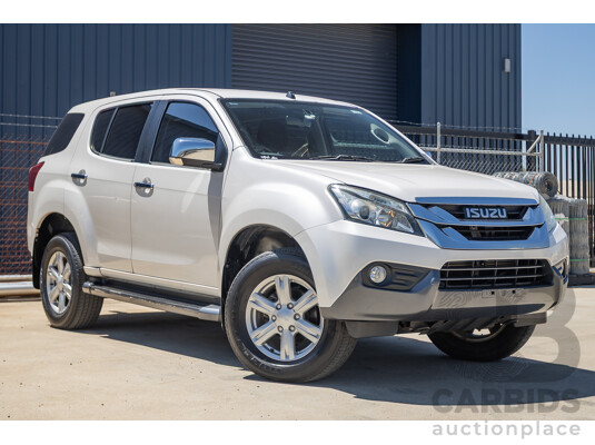 09/2015 Isuzu MU-X LS-U (4x4) UC MY15 4D Wagon Silky White Pearl Turbo Diesel 3.0L - 7 Seats