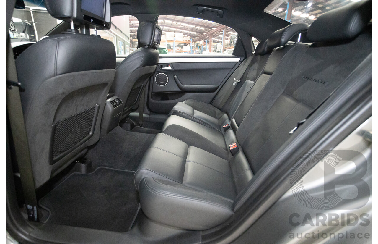 05/2012 Holden Special Vehicles (HSV) Grange Build No.219 WM3 MY12 4D Sedan Alto Grey V8 6.2L