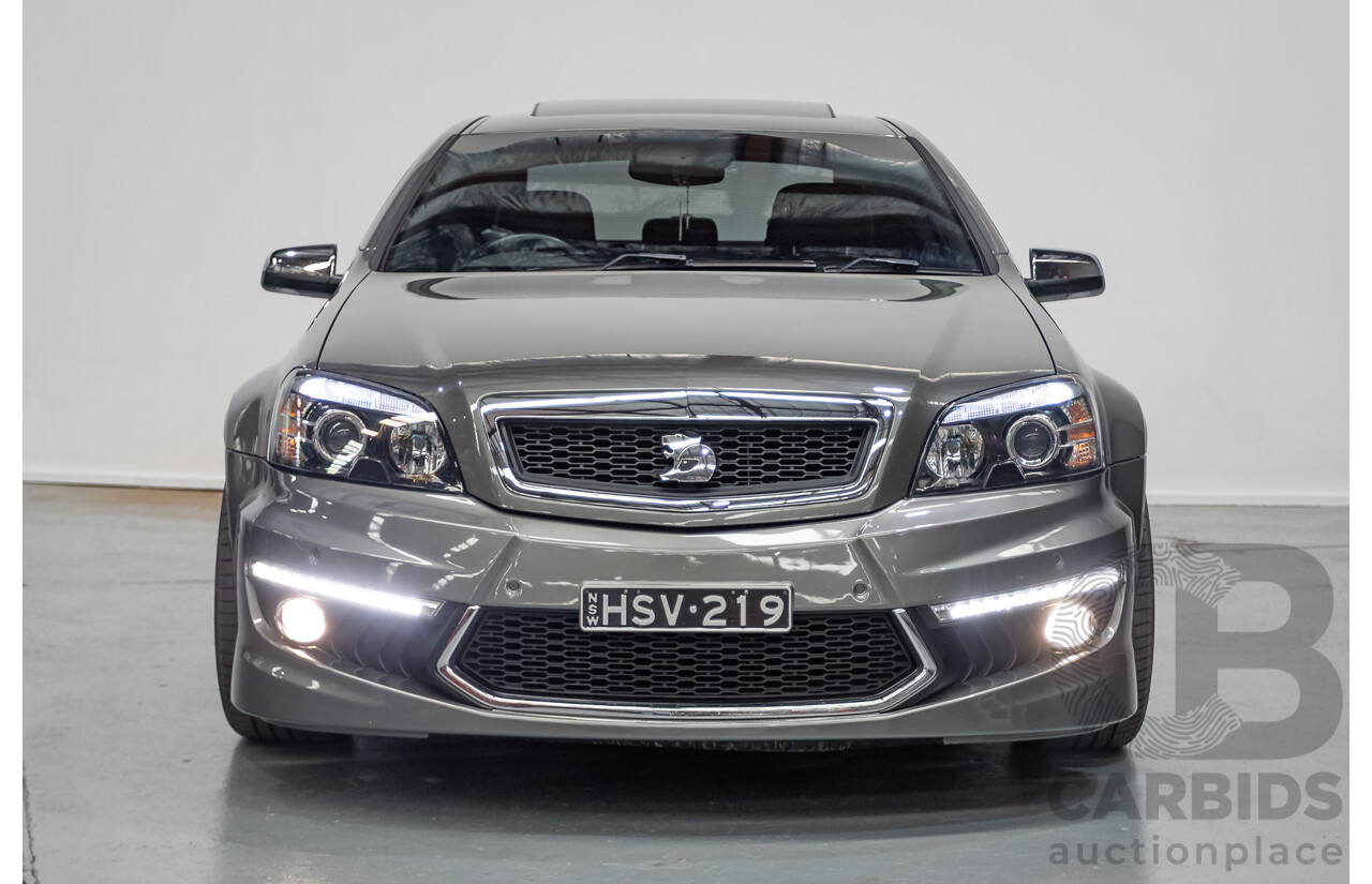 05/2012 Holden Special Vehicles (HSV) Grange Build No.219 WM3 MY12 4D Sedan Alto Grey V8 6.2L