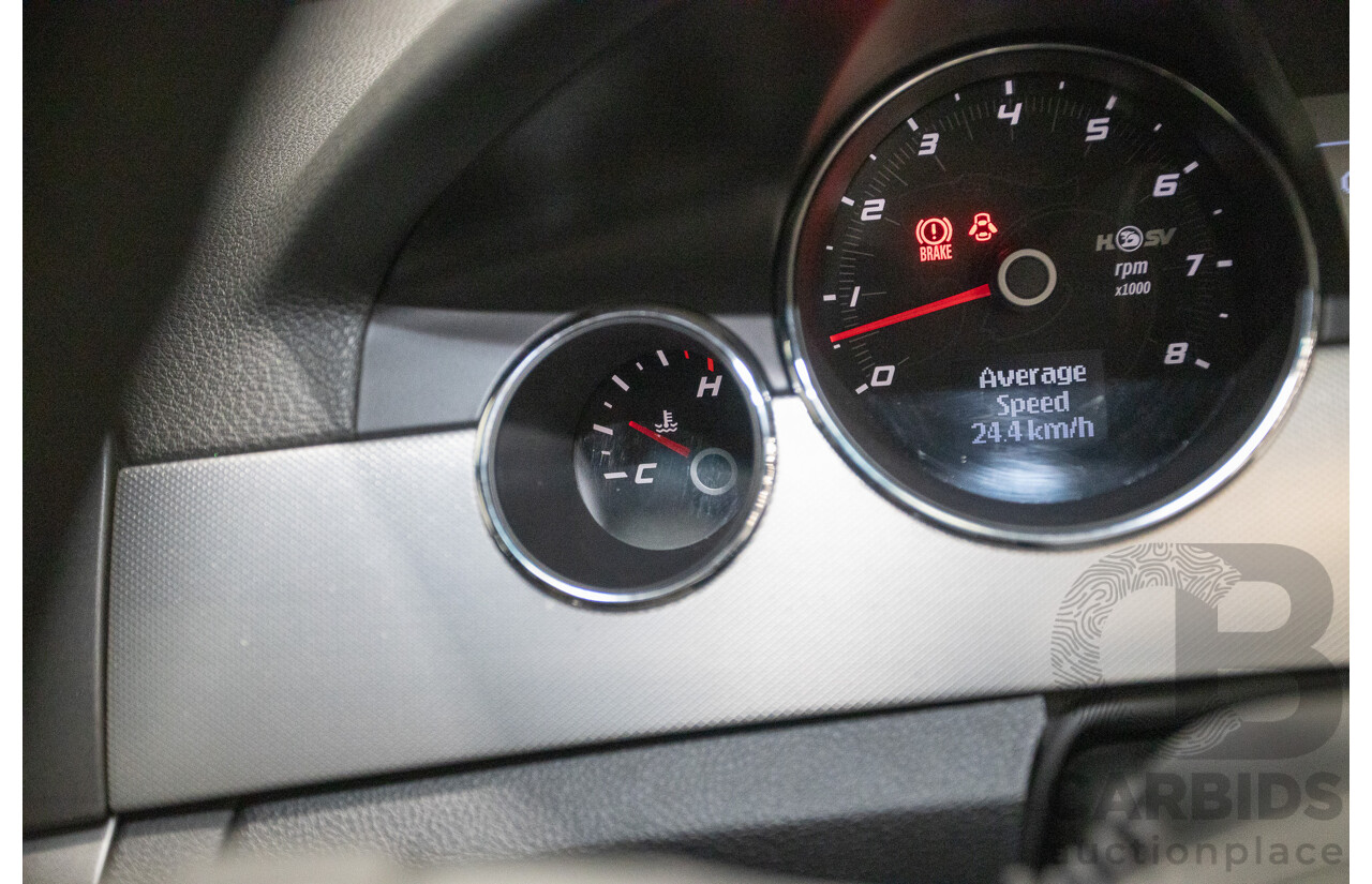 05/2012 Holden Special Vehicles (HSV) Grange Build No.219 WM3 MY12 4D Sedan Alto Grey V8 6.2L