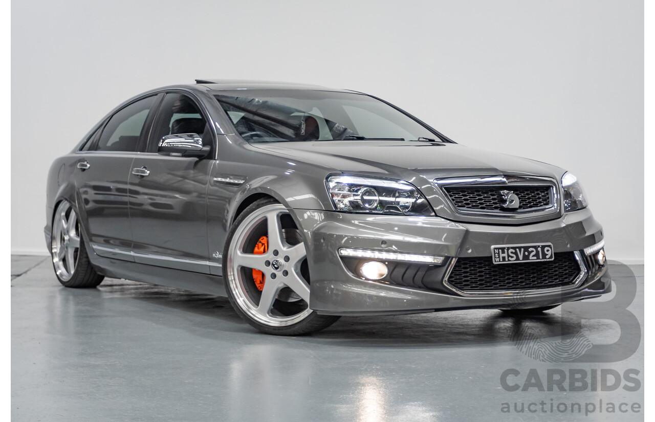 05/2012 Holden Special Vehicles (HSV) Grange Build No.219 WM3 MY12 4D Sedan Alto Grey V8 6.2L