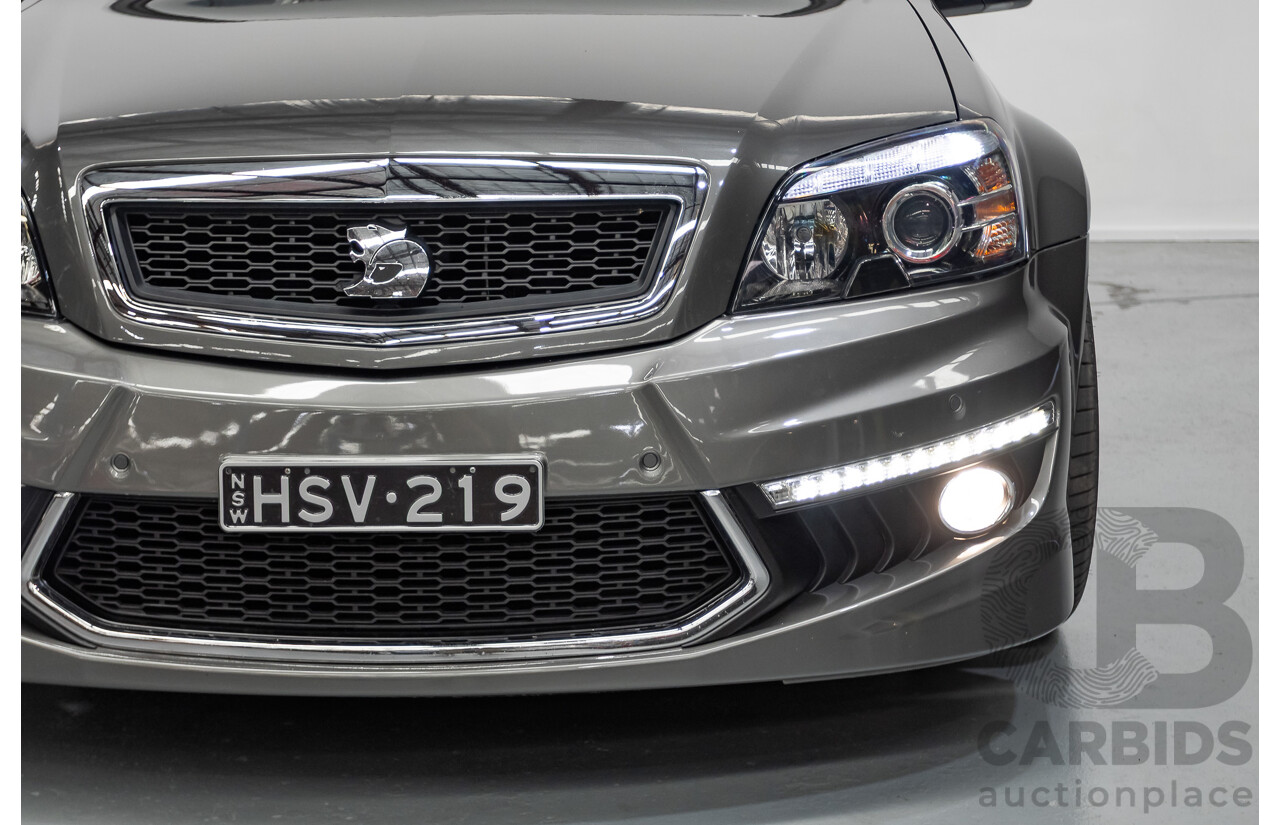 05/2012 Holden Special Vehicles (HSV) Grange Build No.219 WM3 MY12 4D Sedan Alto Grey V8 6.2L
