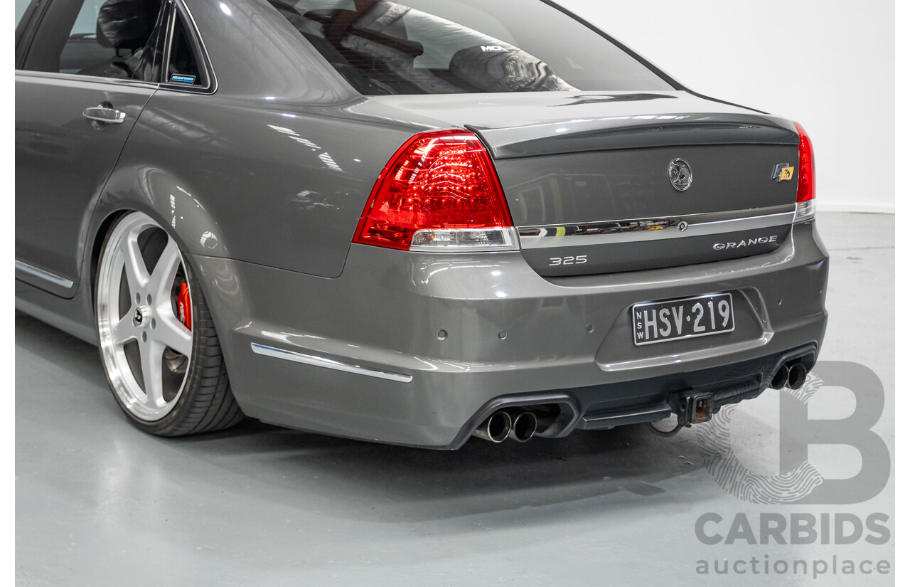 05/2012 Holden Special Vehicles (HSV) Grange Build No.219 WM3 MY12 4D Sedan Alto Grey V8 6.2L