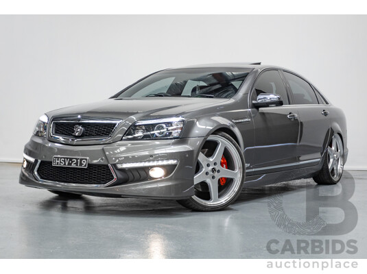 05/2012 Holden Special Vehicles (HSV) Grange Build No.219 WM3 MY12 4D Sedan Alto Grey V8 6.2L