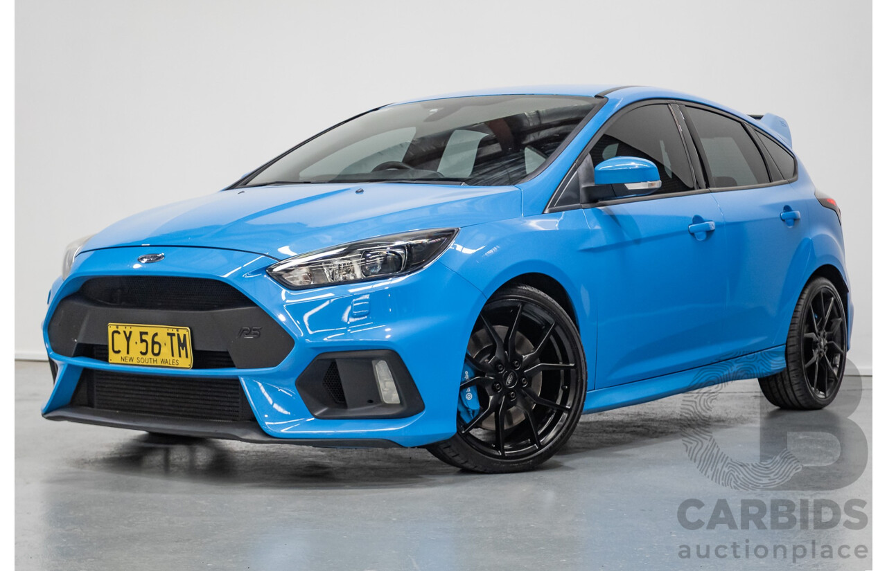 8/2016 Ford Focus RS (AWD) LZ 5D Hatchback Nitrous Blue Pearl Turbo 2.3L