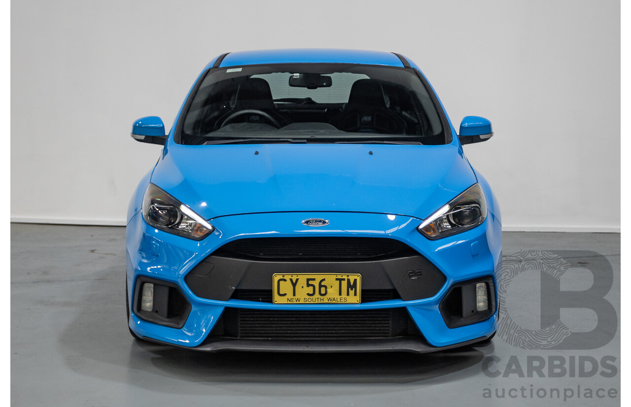 8/2016 Ford Focus RS (AWD) LZ 5D Hatchback Nitrous Blue Pearl Turbo 2.3L