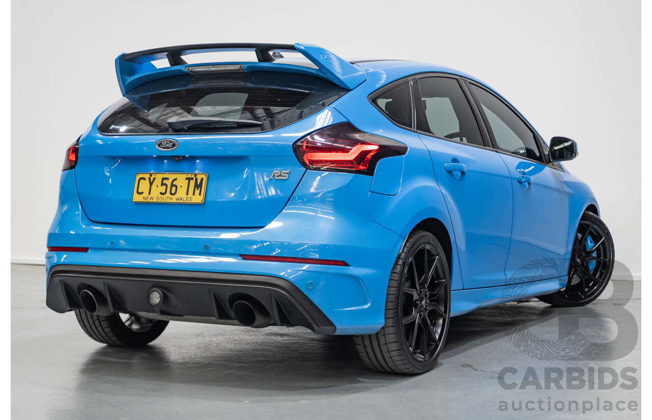 8/2016 Ford Focus RS (AWD) LZ 5D Hatchback Nitrous Blue Pearl Turbo 2.3L