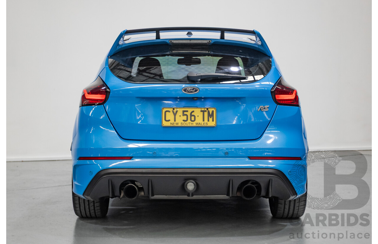 8/2016 Ford Focus RS (AWD) LZ 5D Hatchback Nitrous Blue Pearl Turbo 2.3L