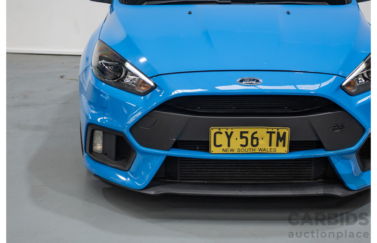 8/2016 Ford Focus RS (AWD) LZ 5D Hatchback Nitrous Blue Pearl Turbo 2.3L