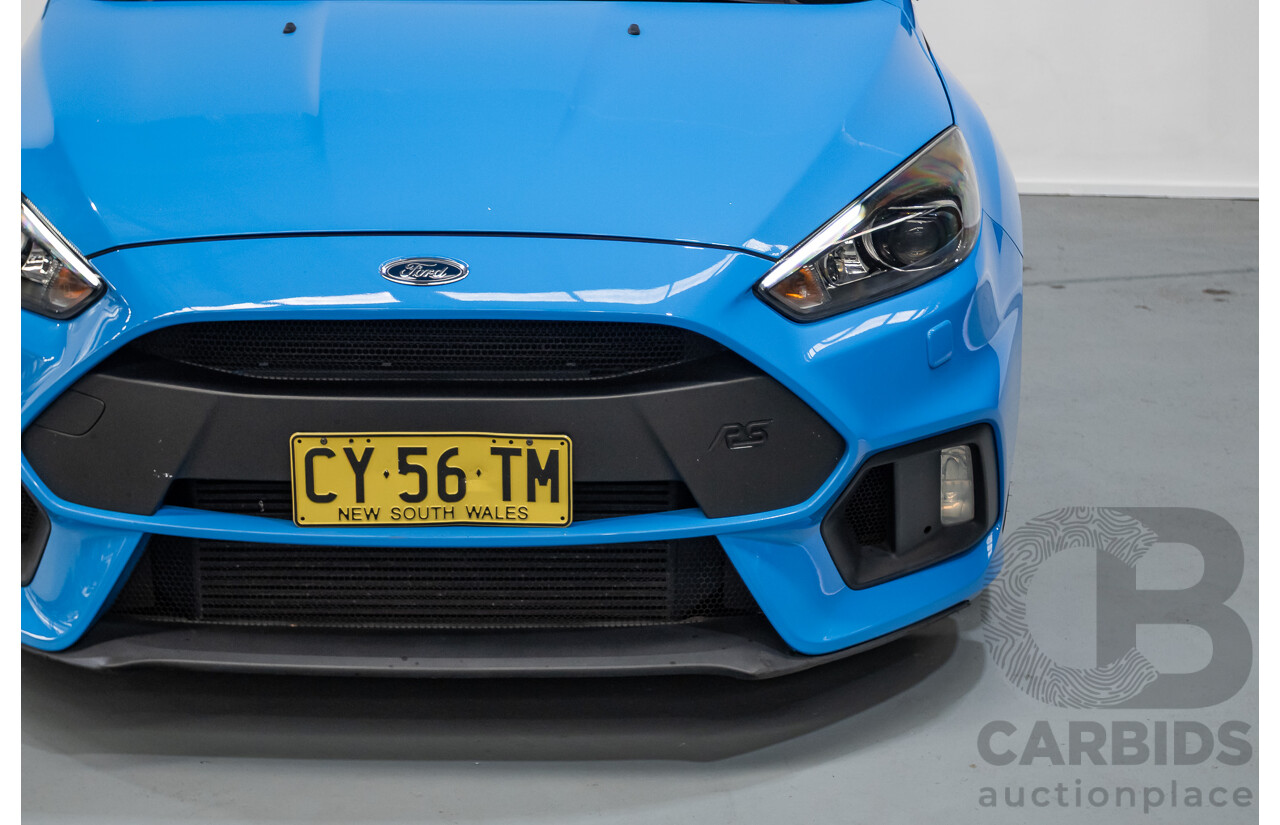 8/2016 Ford Focus RS (AWD) LZ 5D Hatchback Nitrous Blue Pearl Turbo 2.3L