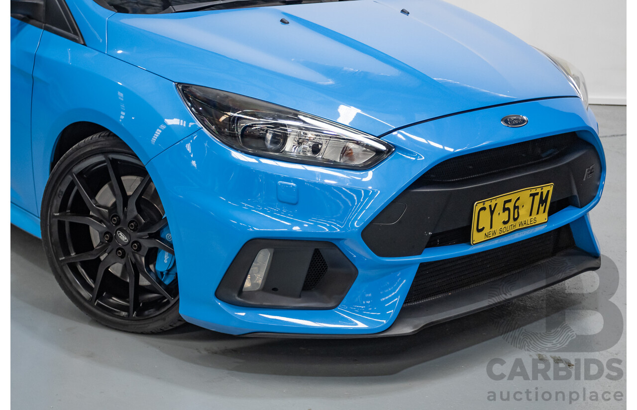 8/2016 Ford Focus RS (AWD) LZ 5D Hatchback Nitrous Blue Pearl Turbo 2.3L