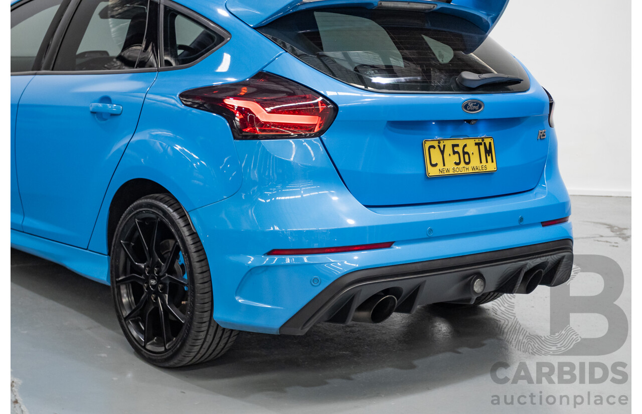 8/2016 Ford Focus RS (AWD) LZ 5D Hatchback Nitrous Blue Pearl Turbo 2.3L