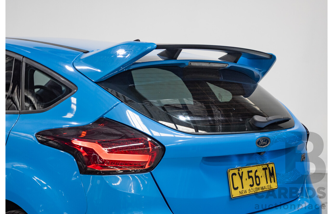 8/2016 Ford Focus RS (AWD) LZ 5D Hatchback Nitrous Blue Pearl Turbo 2.3L