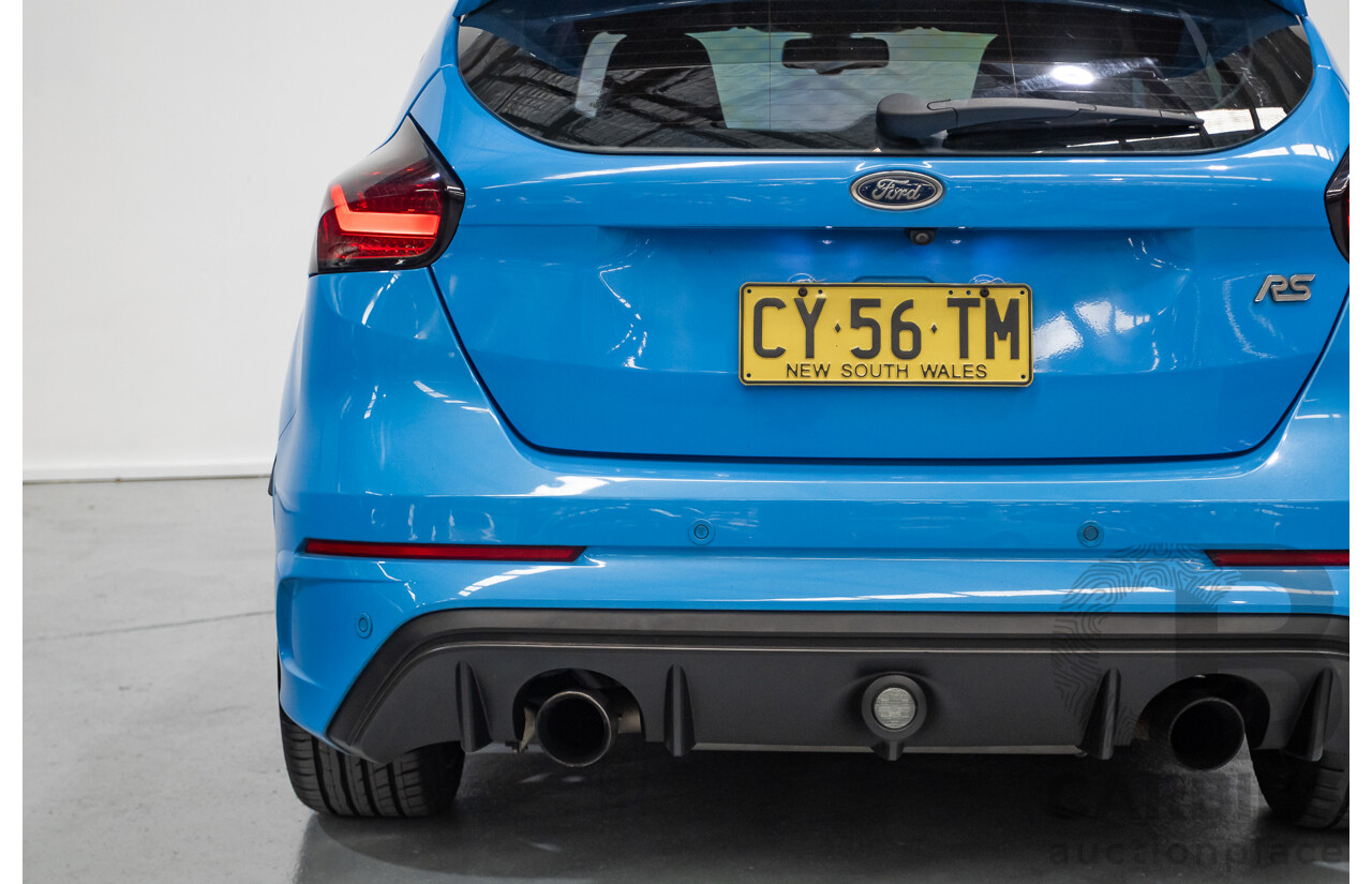8/2016 Ford Focus RS (AWD) LZ 5D Hatchback Nitrous Blue Pearl Turbo 2.3L