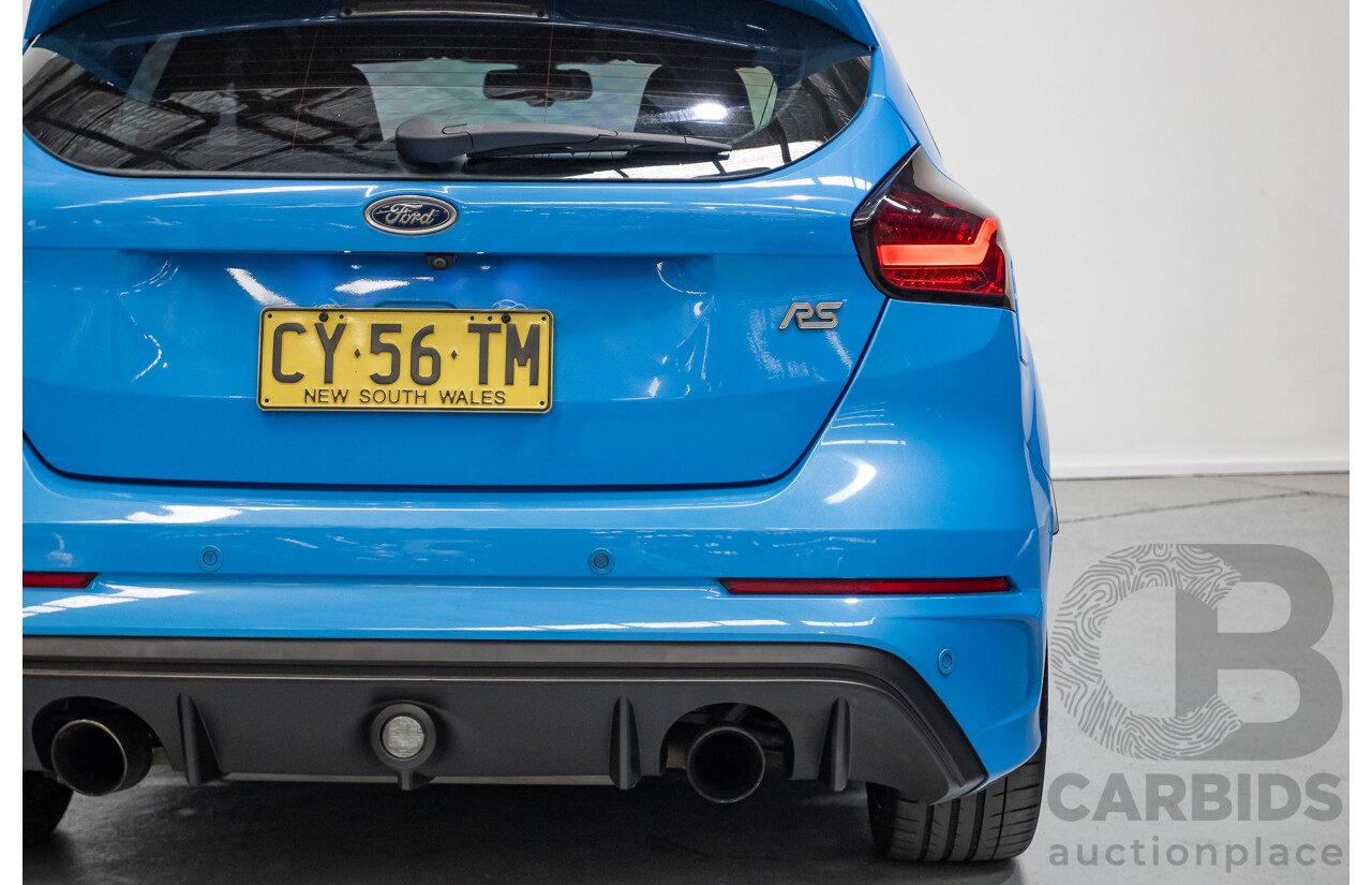 8/2016 Ford Focus RS (AWD) LZ 5D Hatchback Nitrous Blue Pearl Turbo 2.3L