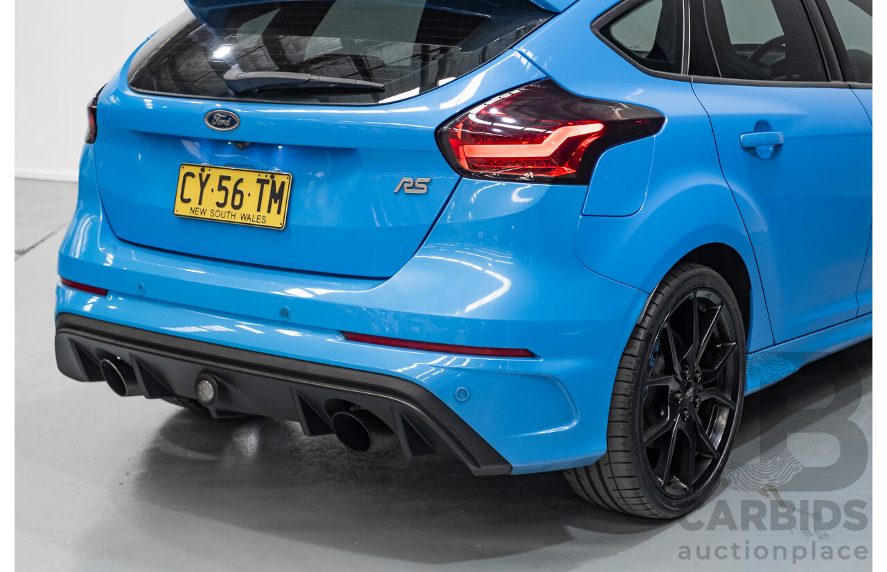 8/2016 Ford Focus RS (AWD) LZ 5D Hatchback Nitrous Blue Pearl Turbo 2.3L