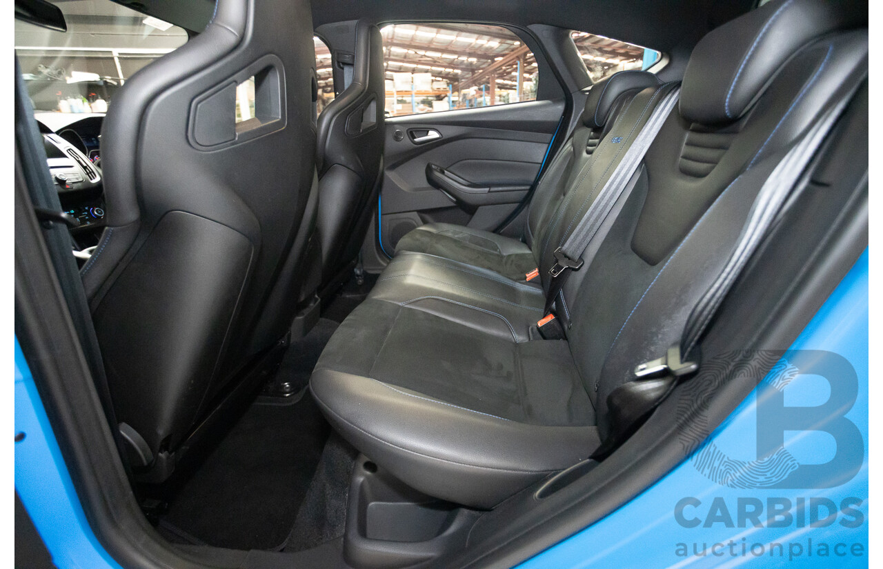 8/2016 Ford Focus RS (AWD) LZ 5D Hatchback Nitrous Blue Pearl Turbo 2.3L