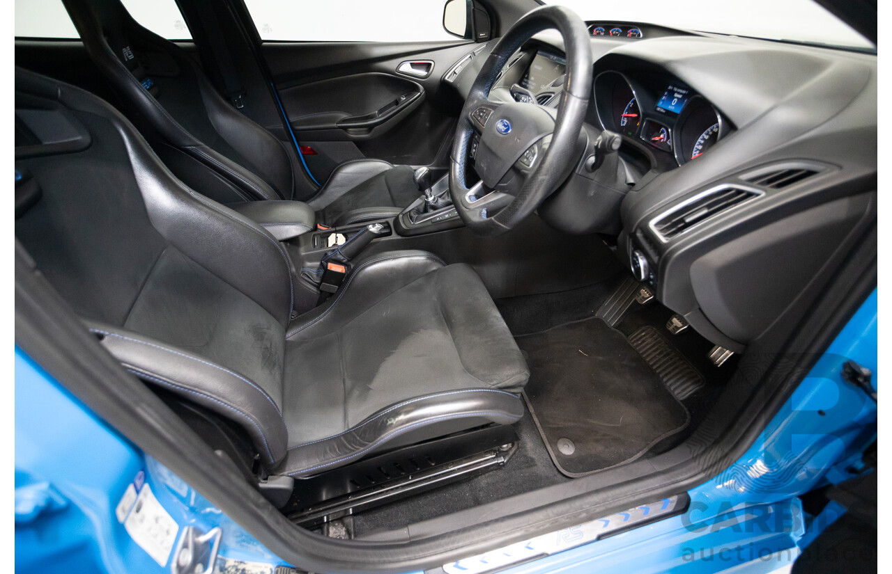 8/2016 Ford Focus RS (AWD) LZ 5D Hatchback Nitrous Blue Pearl Turbo 2.3L