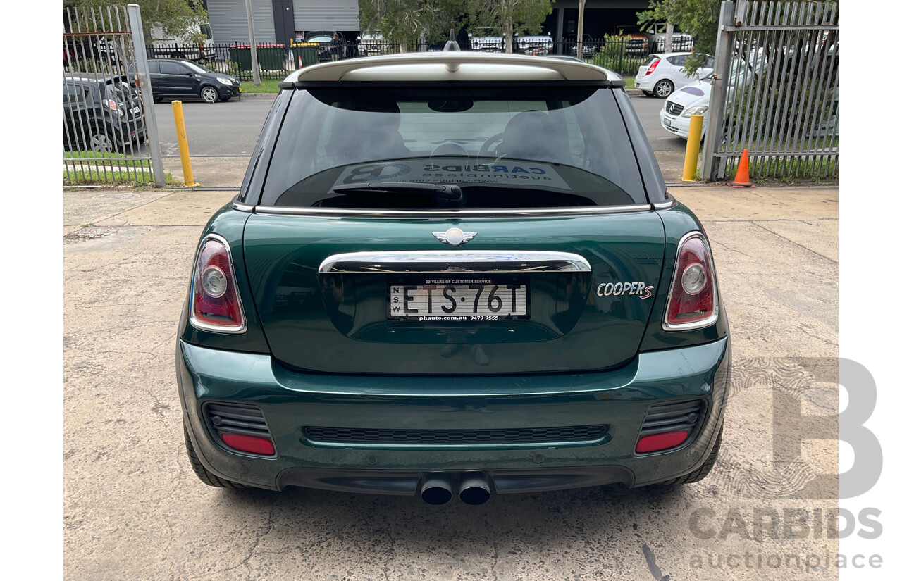 03/2009 Mini Cooper S R56 JCW pack 2D Hatchback British Racing Green Metallic Turbo 1.6L