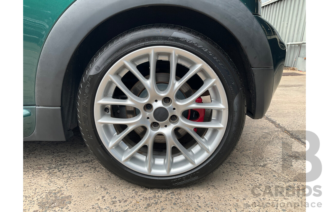 03/2009 Mini Cooper S R56 JCW pack 2D Hatchback British Racing Green Metallic Turbo 1.6L