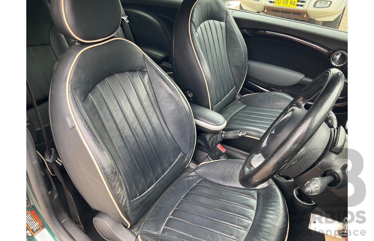 03/2009 Mini Cooper S R56 JCW pack 2D Hatchback British Racing Green Metallic Turbo 1.6L